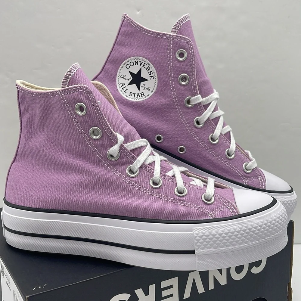Converse WMNS Lavender High-Top Platforms A09392F CTAS LIFT HI CLASSIC AMETHYST